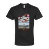 Unisex Poly-Rich V-Neck T-Shirt Thumbnail